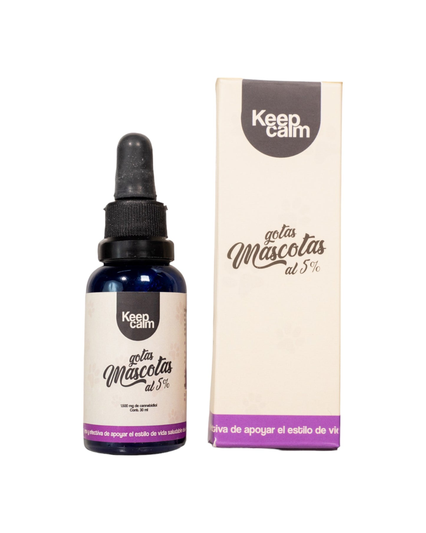 Gotas Mascotas al 5% - CBD 750 mg y 1500 mg